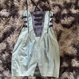 Girbaud denim Velcro dress